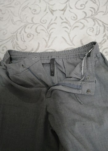 46 Beden gri Renk Lufian elegant erkek Pantolon 48 beden, tailored fit