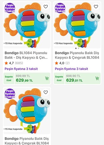 Beden Renkli Eğitici Balık Oyuncak, bondigo müzikli oyuncak