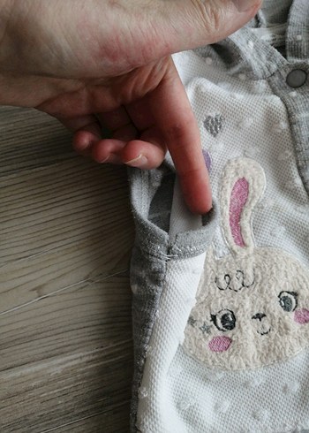 Kapüşonlu Nakışlı Kız Yelek, bebek yeleği - Görsel 5