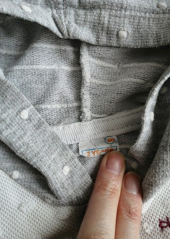 Kapüşonlu Nakışlı Kız Yelek, bebek yeleği - Görsel 6