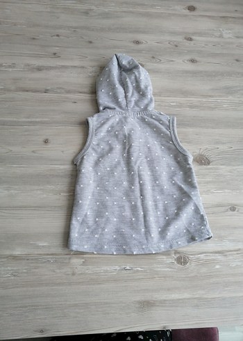 Kapüşonlu Nakışlı Kız Yelek, bebek yeleği - Görsel 9