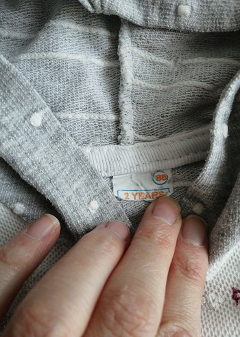 Kapüşonlu Nakışlı Kız Yelek, bebek yeleği - Görsel 7