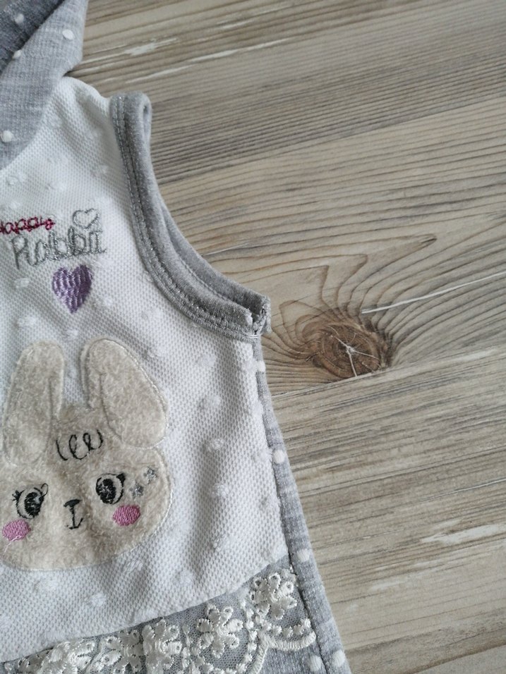 Kapüşonlu Nakışlı Kız Yelek, bebek yeleği - Görsel 4