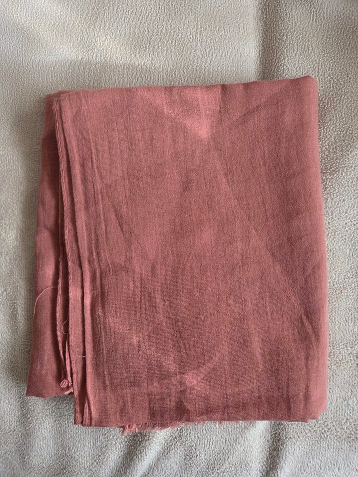 Pembe Keten Salaş Kadın Şal - Görsel 4