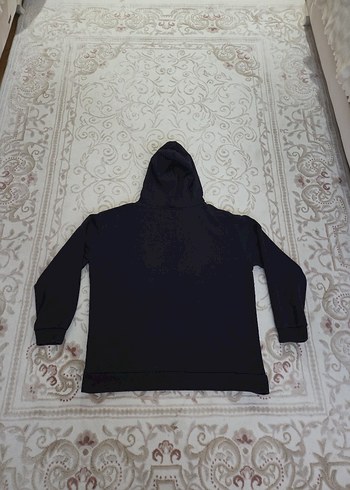 Lacivert Kapüşonlu Kadın Sweatshirt - Görsel 5