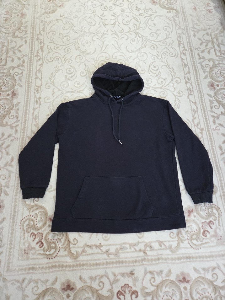 Lacivert Kapüşonlu Kadın Sweatshirt - Görsel 2