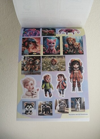Beden Svn color Stickers book, etiket kitabı, çıkartma kitabı