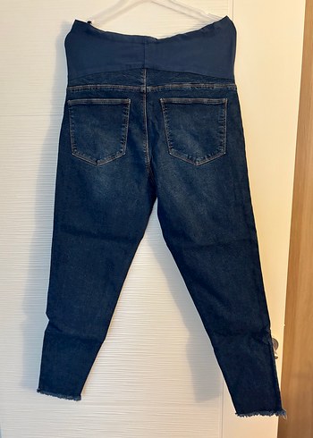 Lacivert Bol Kesim Hamile Kot Pantolon - Görsel 2