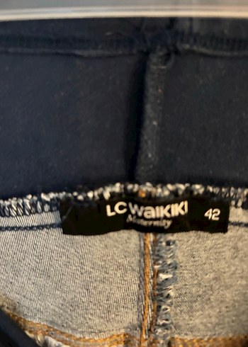 Lacivert Bol Kesim Hamile Kot Pantolon - Görsel 3