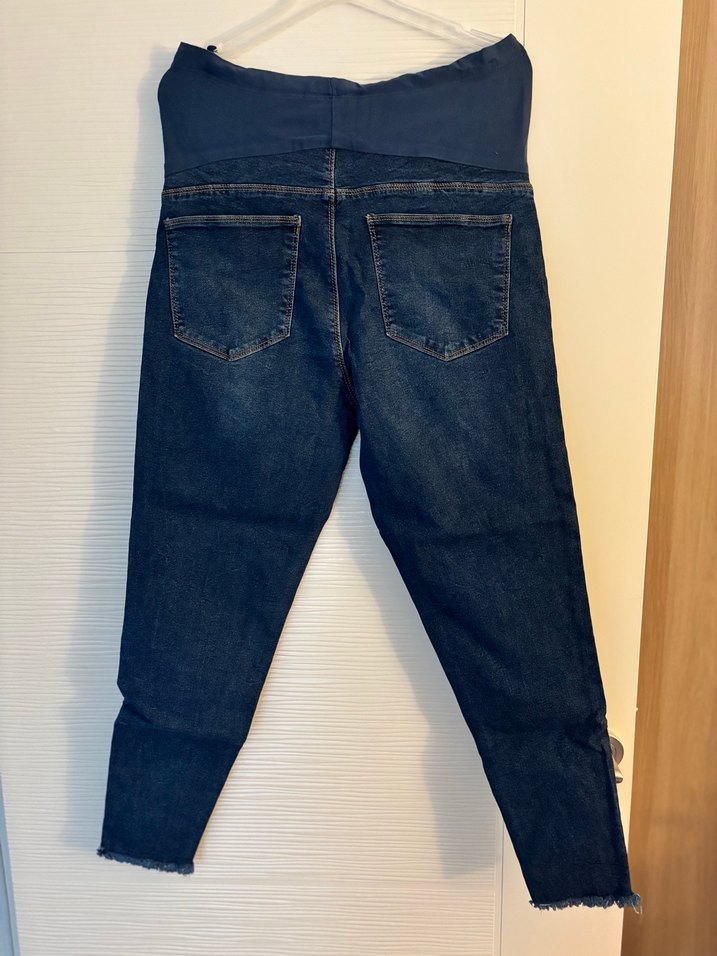 Lacivert Bol Kesim Hamile Kot Pantolon - Görsel 2