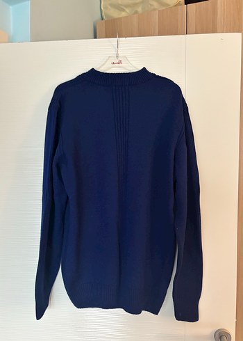 Lacivert V Yaka Erkek Triko Kazak - Görsel 2