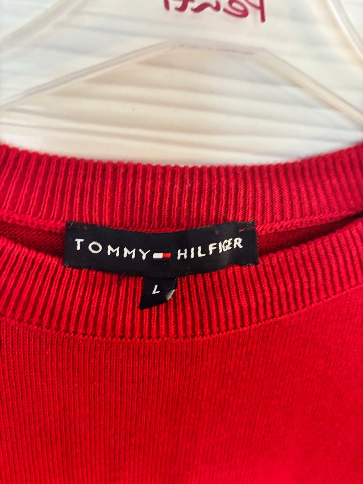 Erkek Kırmızı Uzun Kollu Triko Kazak - Görsel 3