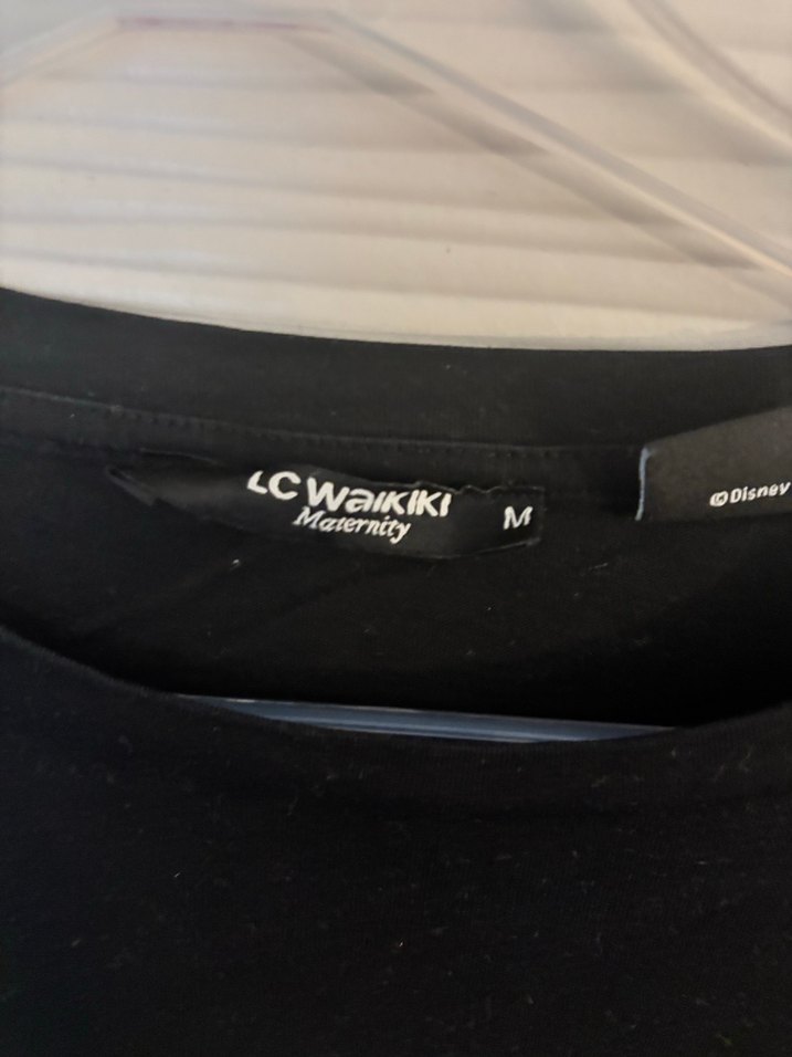 Siyah Uzun Kollu Hamile Tshirt - Görsel 3