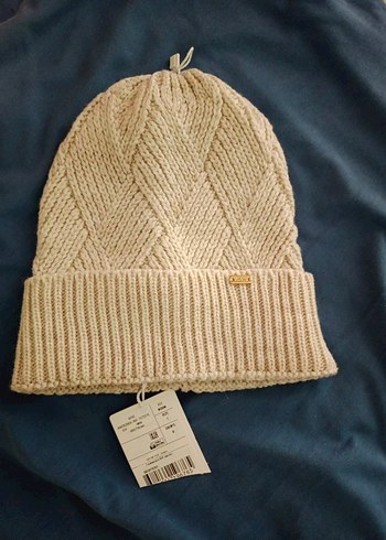 Bej Kadın Örgü Bere - Görsel 2