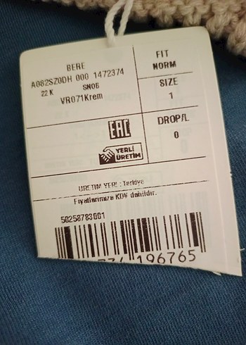 Bej Kadın Örgü Bere - Görsel 3