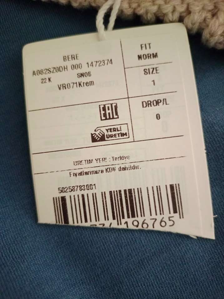 Bej Kadın Örgü Bere - Görsel 3