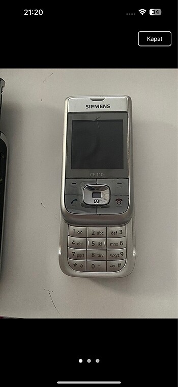 İki adet telefon