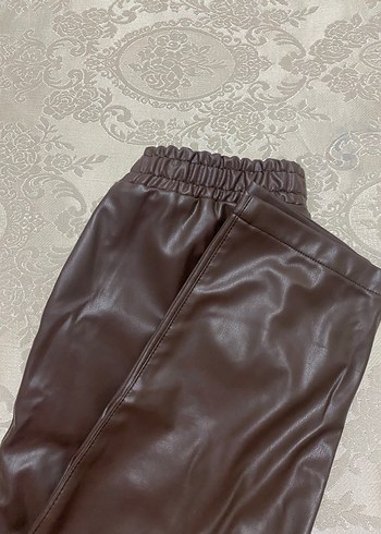 40 Beden camel Renk Acı kahve deri pantalon