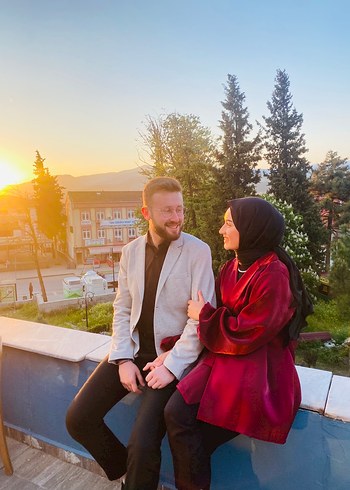 Koton Parlak kumaşlı bordo kuşaklı ceket