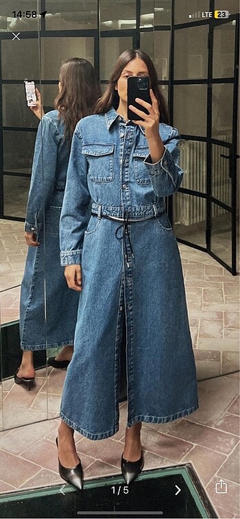 Zara jean elbise