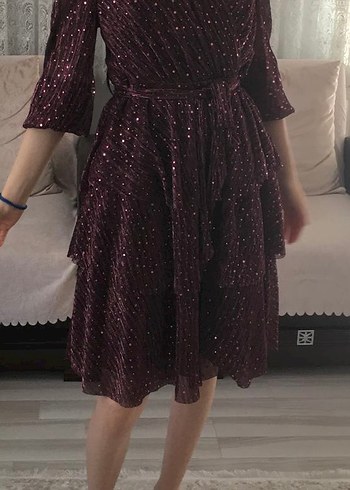 Fırfırlı  elbise - Görsel 5