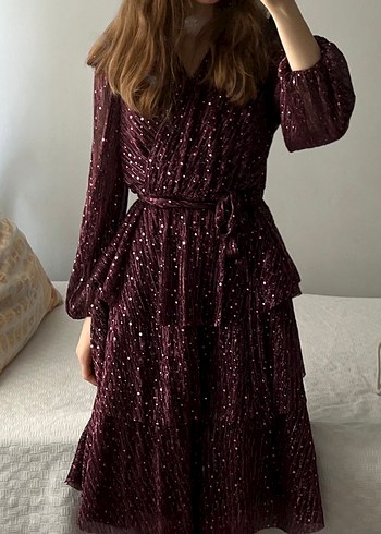 Fırfırlı  elbise - Görsel 6