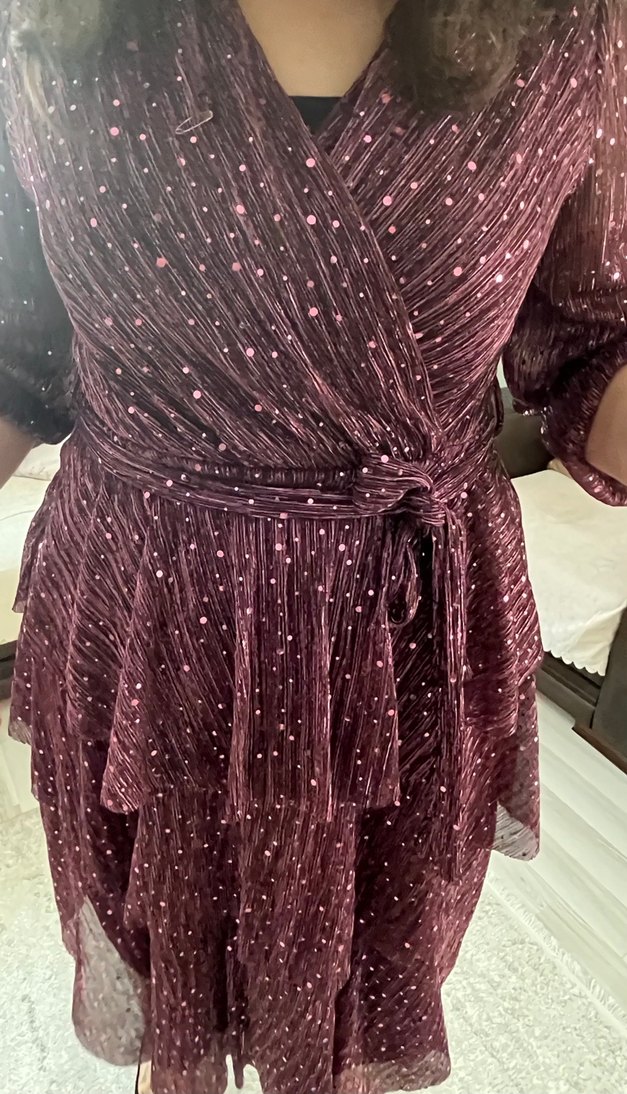 Fırfırlı  elbise - Görsel 2