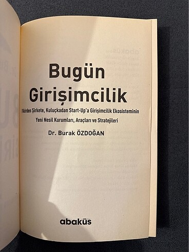  Bugün Girişimcilik