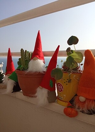  Beden Renk Gnome yılbaşı şans cücesi