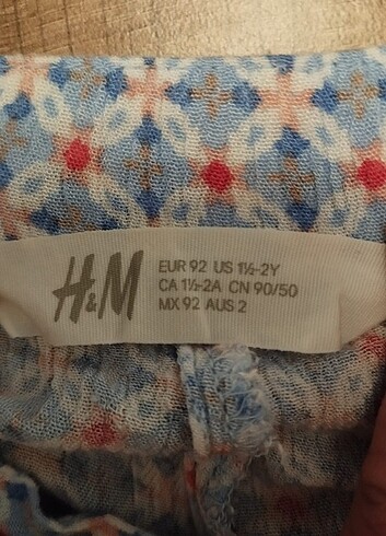 18-24 Ay Beden H&M Yazlık pantolon 