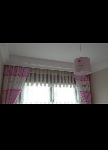 Funna Baby Bebek cocuk odası fon perde ikili