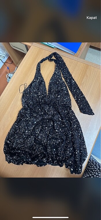 xl Beden Zara pullu balon elbise