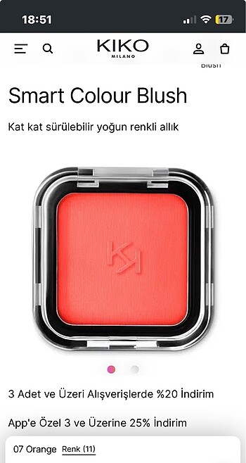 Beden Renk Kiko allık