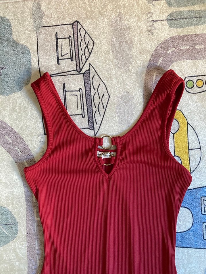 Koton U Yaka Midi Elbise - Görsel 2