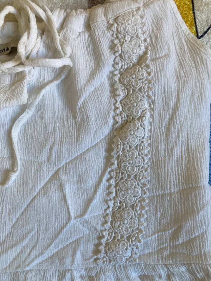 Batik Şile bezi astarlı elbise - Görsel 3