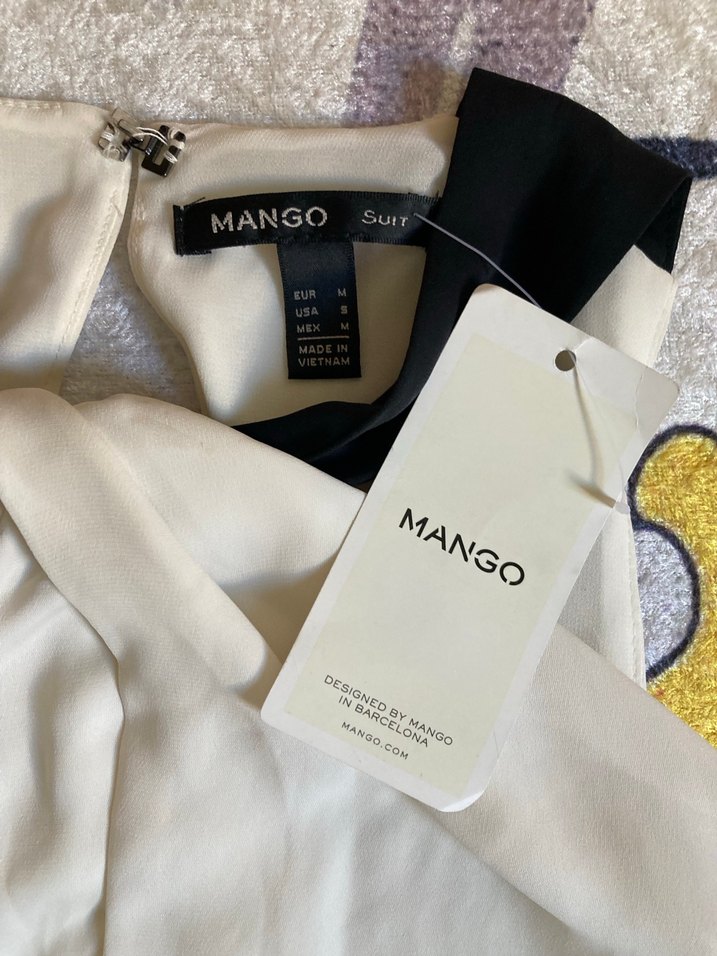 Mango halter yaka şık bluz - Görsel 2