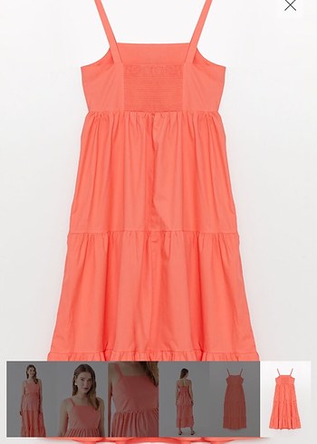 LCW Pembe Uzun Hamile Günlük Elbise - Görsel 4