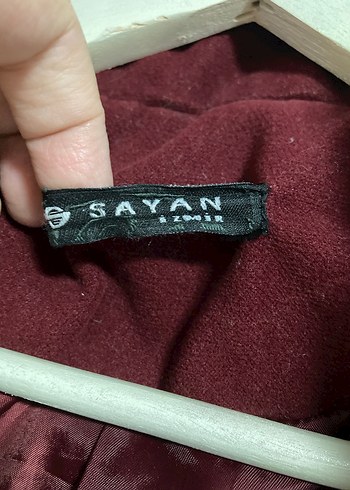 Kapüşonlu Bordo Kadın Kaban - Görsel 3