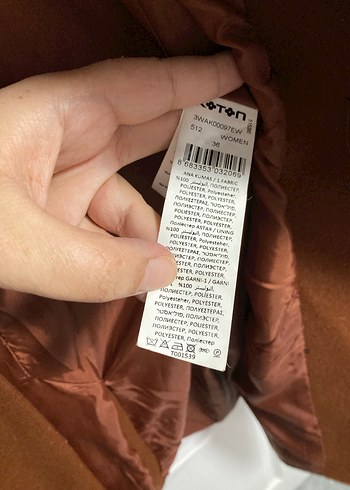 Kahverengi Suni Kürklü Yaka Kaban - Görsel 5