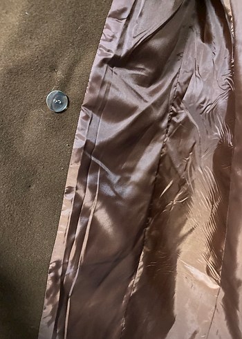 Kahverengi Suni Kürklü Yaka Kaban - Görsel 4