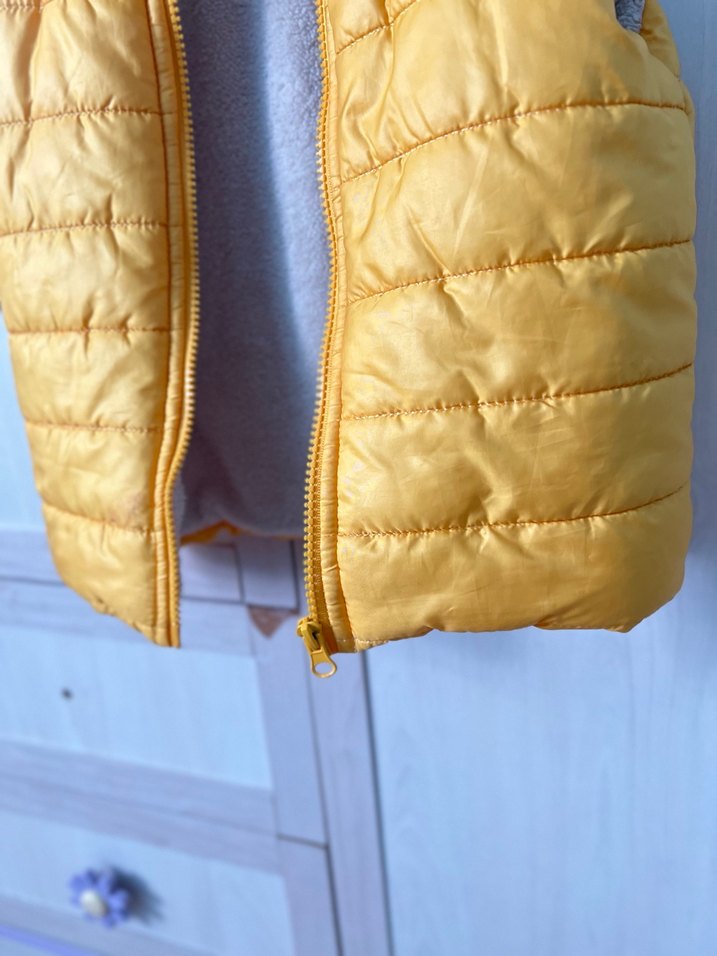 Sarı Erkek Çocuk Kapitone Yelek - Görsel 3