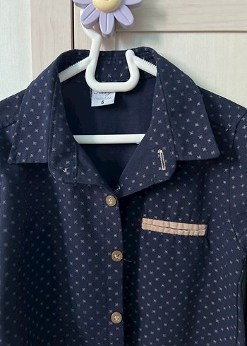 Erkek Çocuk Lacivert  Gömlek - Görsel 2