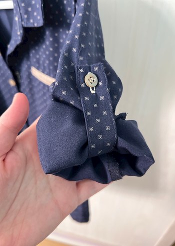 Erkek Çocuk Lacivert  Gömlek - Görsel 4