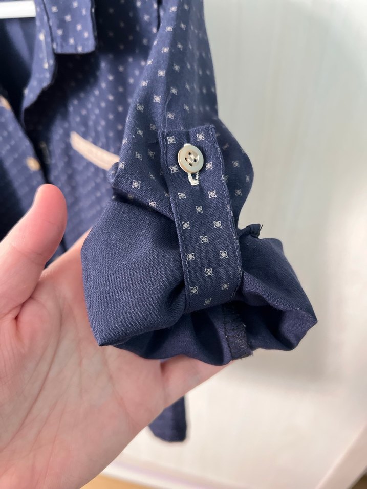 Erkek Çocuk Lacivert  Gömlek - Görsel 4