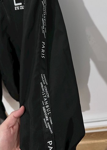 Siyah Fermuarlı Erkek Street Wear Ceket - Görsel 3