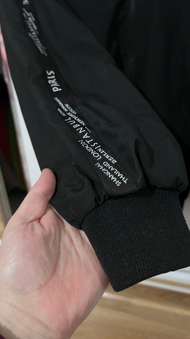 Siyah Fermuarlı Erkek Street Wear Ceket - Görsel 2