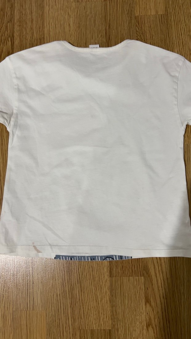 Kız Çocuk Baskılı Beyaz Tişört-tayt takımı - Görsel 3