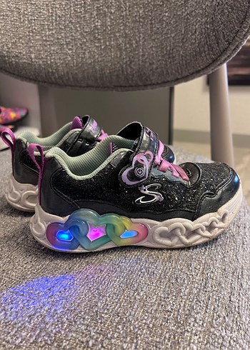 Kız Çocuk Glitterlı Çok Renkli Spor Ayakkabı - Görsel 3
