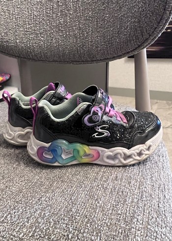 Kız Çocuk Glitterlı Çok Renkli Spor Ayakkabı - Görsel 2