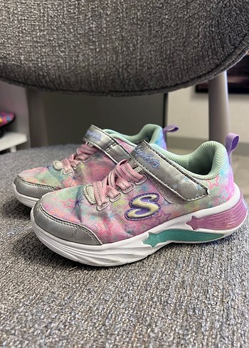 Kız Çocuk Renkli Batik Desenli Spor Ayakkabı - Görsel 2